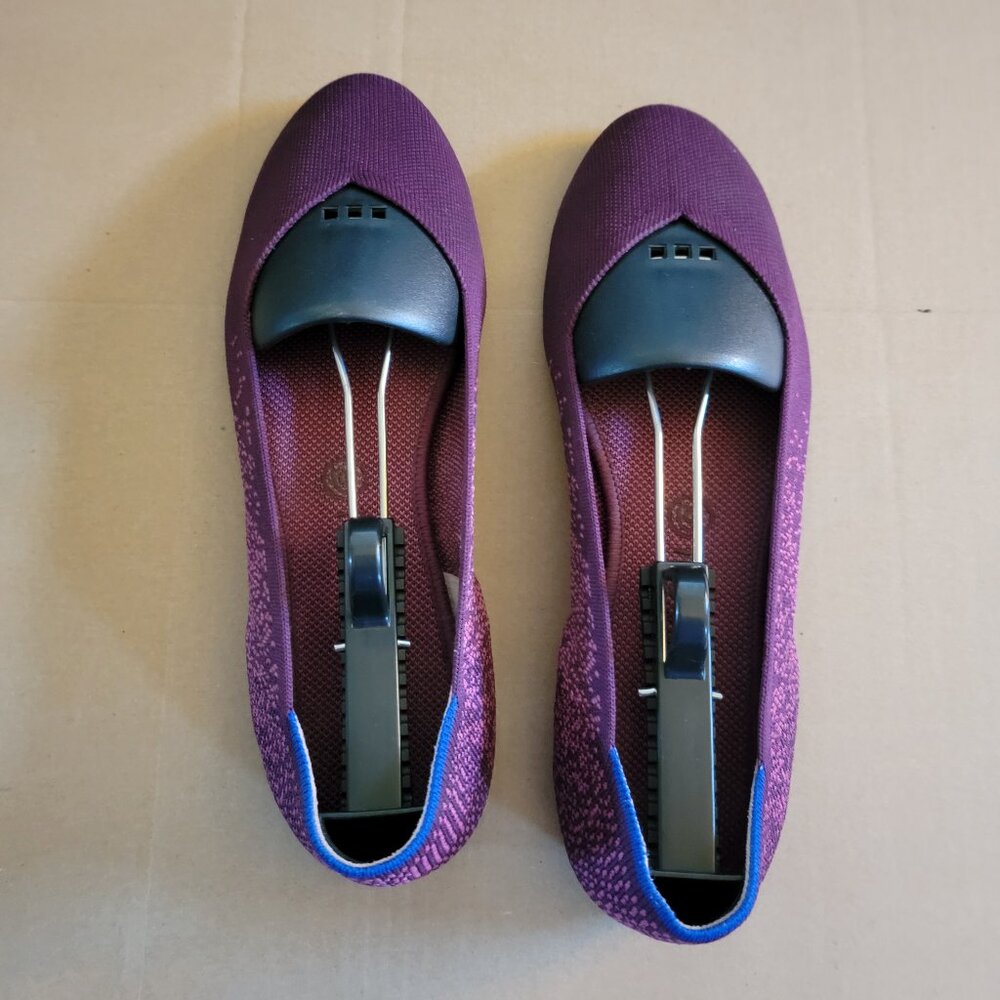 Rothy's Purple Flats with Black Accents
